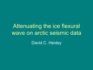 Attenuating the ice flexural wave on arctic seismic data