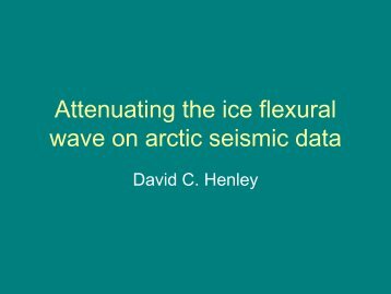 Attenuating the ice flexural wave on arctic seismic data