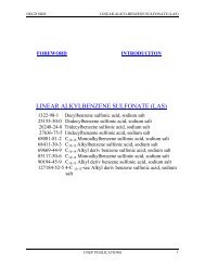 LINEAR ALKYLBENZENE SULFONATE (LAS) - UNEP Chemicals