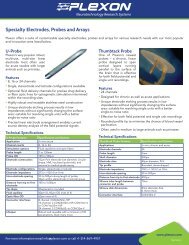 Specialty Electrodes, Probes and Arrays - Plexon Inc
