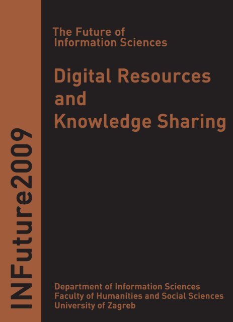the future of information sciences infuture2011 ... - Filozofski fakultet