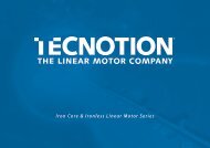 Iron Core & Ironless Linear Motor Series - Tecnotion