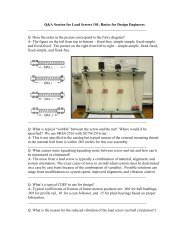 Q&A Session for Lead Screws 101: Basics for Design ... - Thomson