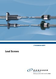 Lead Screws - Thomson