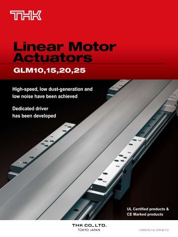 Linear Motor Actuators GLM10,15,20,25 - Thk.com
