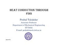 HEAT CONDUCTION THROUGH FINS