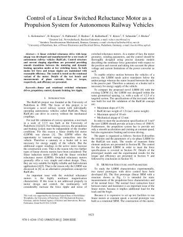 Control of a Linear Switched Reluctance Motor as a Propulsion ...