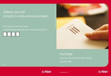 Letter guide - Australia Post