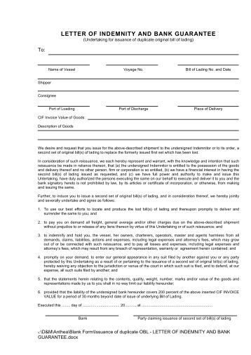 indemnity bond for transmission of shares grasim letter of indemnity bond for transmission of shares grasim letter of