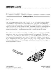 LETTER TO PARENTS - FOSSweb!