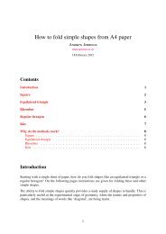 How to fold simple shapes from A4 paper - Arbelos