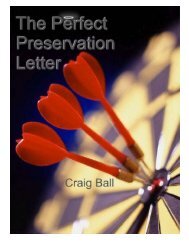 The Perfect Preservation Letter - Craig Ball