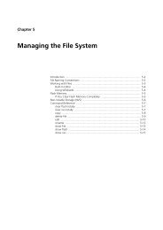Chapter 5: Managing the File System - Allied Telesis