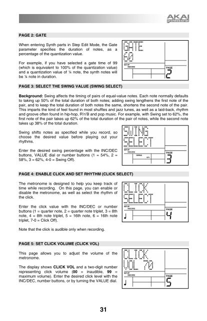 Akai XR20 Reference Manual - V1.3 - zZounds.com