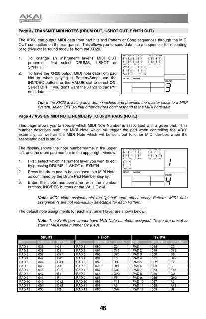 Akai XR20 Reference Manual - V1.3 - zZounds.com