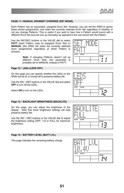 Akai XR20 Reference Manual - V1.3 - zZounds.com