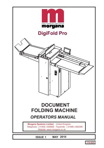 manual Digifold Pro Operators Manual - Morgana USA