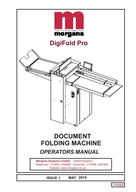 manual Digifold Pro Operators Manual - Morgana USA