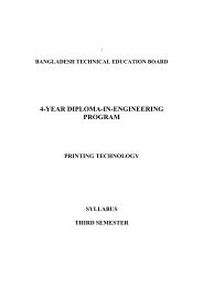4-YEAR DIPLOMA-IN-ENGINEERING PROGRAM - BTEB