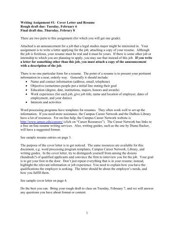 cover letter and resume assignment cover letter assignment cover letter and resume assignment cover letter assignment