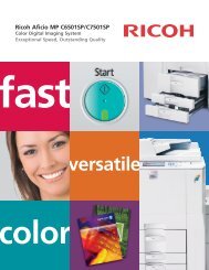 C6501SP Brochure - Ricoh USA