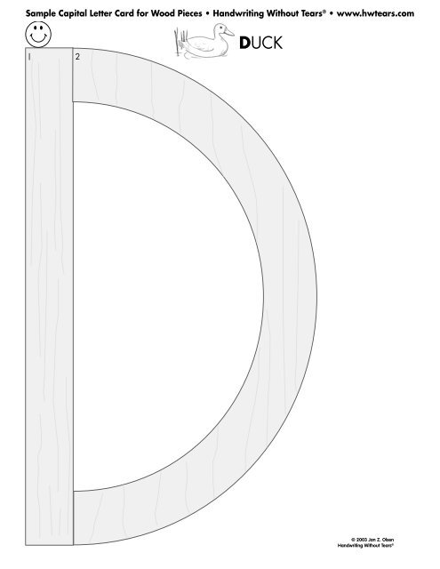 Download Sample Capital Letter Card For Wood Pieces