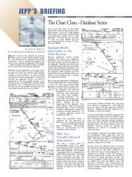 The Chart Clinic – Database Series - Jeppesen