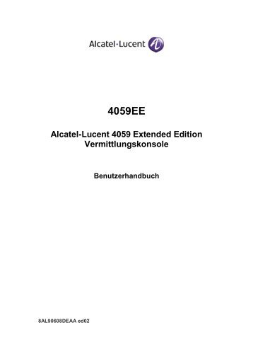 4059EE Alcatel-Lucent 4059 Extended Edition Vermittlungskonsole ...