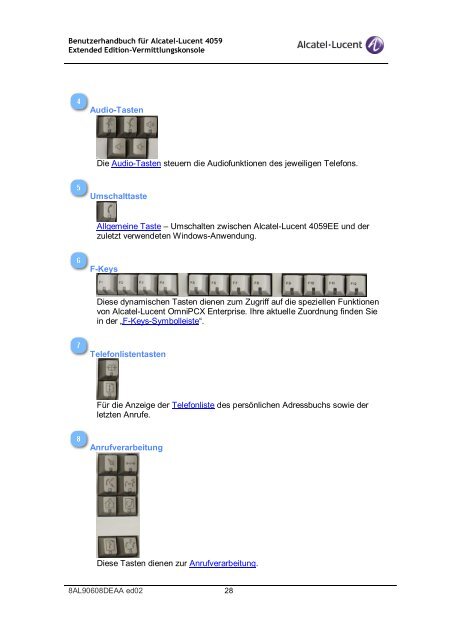 4059EE Alcatel-Lucent 4059 Extended Edition Vermittlungskonsole ...