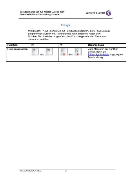 4059EE Alcatel-Lucent 4059 Extended Edition Vermittlungskonsole ...