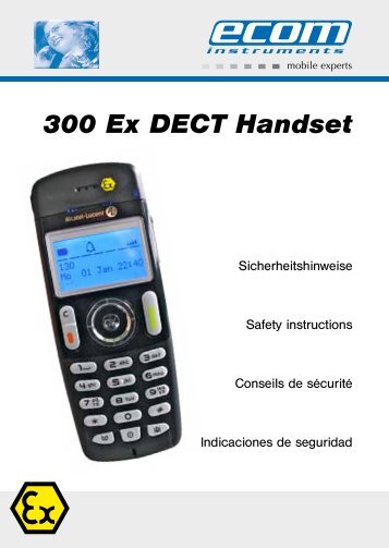 300 Ex DECT Handset - Fernmeldetechnik Stadler GmbH