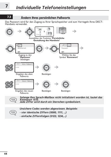 DECT 300/400 Benutzerhandbuch