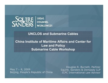 UNCLOS and Submarine Cables - Centre for International Law