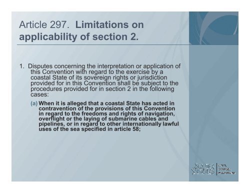 UNCLOS and Submarine Cables - Centre for International Law