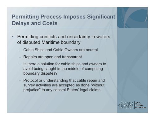 UNCLOS and Submarine Cables - Centre for International Law