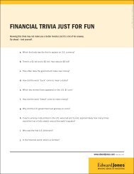 FINANCIAL TRIVIA JUST FOR FUN - Edward Jones