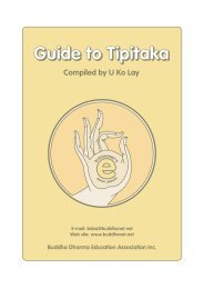 Guide to Tipitaka - BuddhaNet