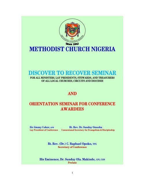 METHODIST CHURCH NIGERIA - Online Study Bible