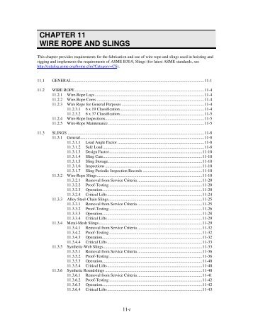 Chapter 11 Wire Rope and Slings