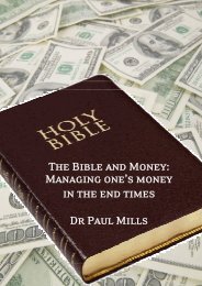 The Bible and Money: Managing one's money in ... - Jubilee Centre