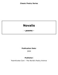 Novalis - poems - - PoemHunter.Com