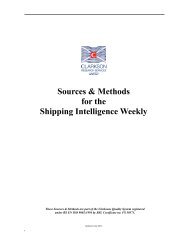 SIW Sources and Methods - Clarksons Shipping Intelligence Network