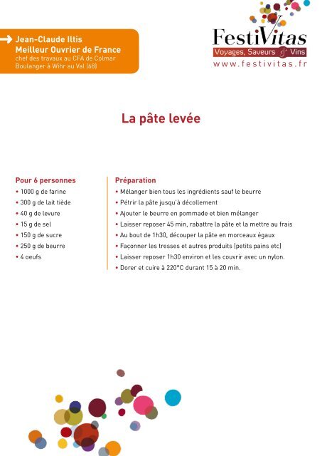 recettes - Salon Festivitas, voyages, saveurs et vins