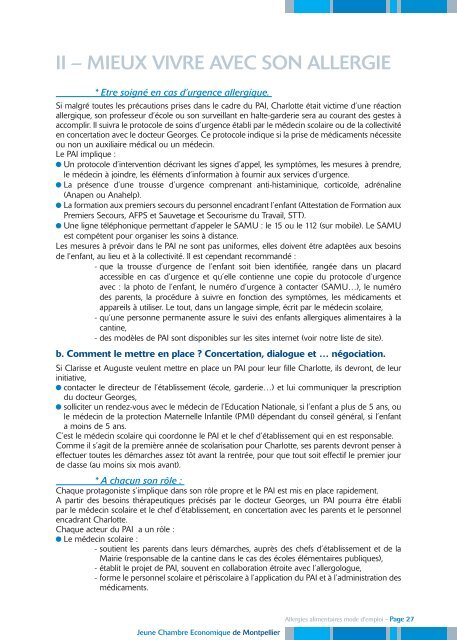 Le guide des allergies - CHU Montpellier