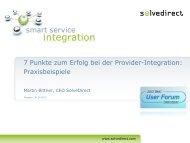 Smart Service Integration-SolveDirect ServiceGrid