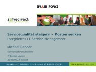 Servicequalität steigern - Kosten senken: Integriertes  ... - SolveDirect