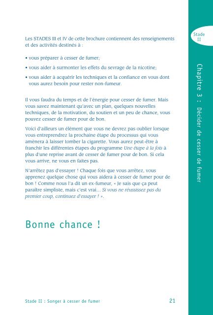 pour les fumeurs qui veulent cesser de fumer - Institut Paoli-Calmettes