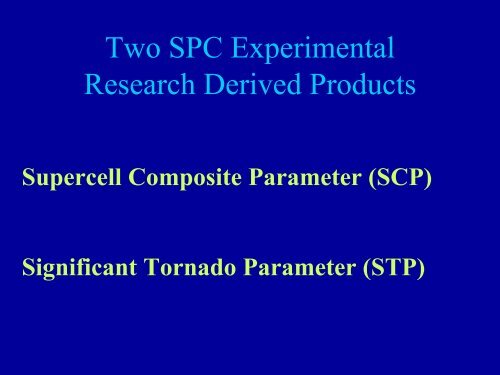 SPC Mesoscale Analysis and Convective Parameters - NOAA