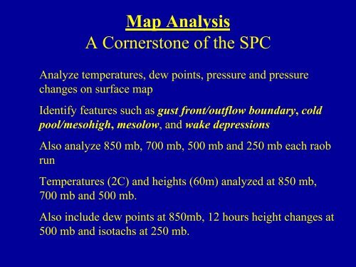 SPC Mesoscale Analysis and Convective Parameters - NOAA