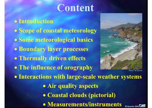 Coastal Meteorology - Institute of Coastal Research